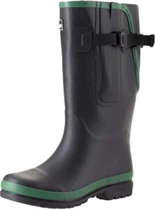 Jileon Extra Wide Calf Wellies with Rear Expansion- Fit up to 50cm Calf - for Men and Women - Large in The Ankle and Foot