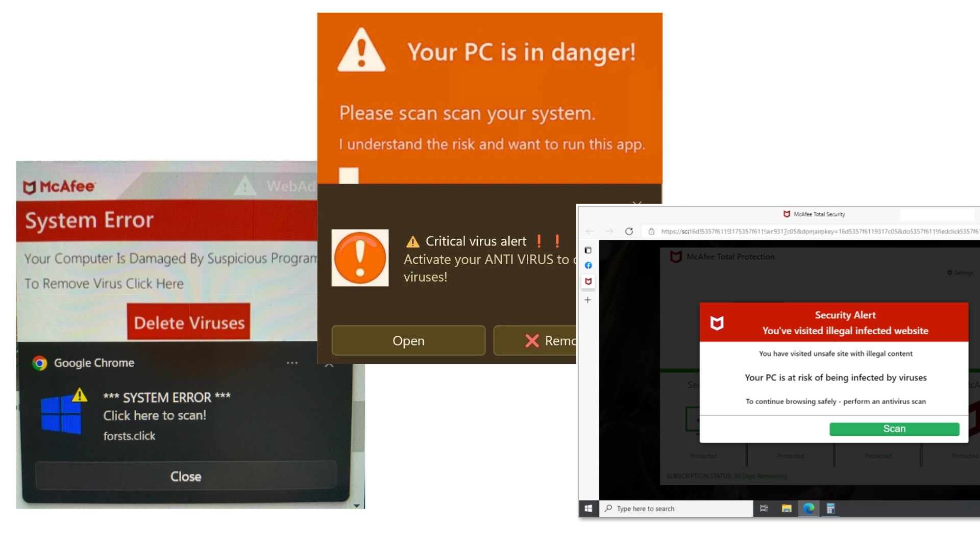 Fake Virus Notifications